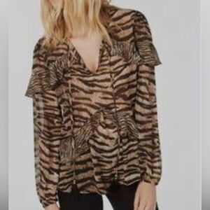 MICHAEL Michael Kors Animal Print Blouse